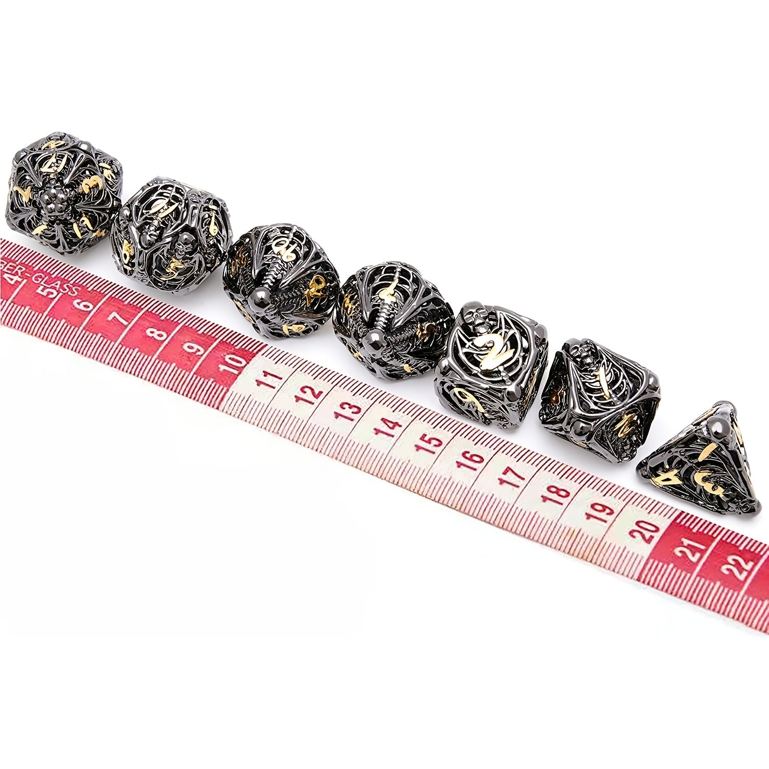 Skull Shaped Copper Dice Set for D&D RPG MTG - Math Teaching