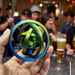3D Printed Fidget Spinner Relax Spinning Top with Colorful Stripes