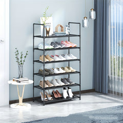 1pc Assembly Layer Shoe Rack Shoe Storage Rack Thickened Steel Pipe