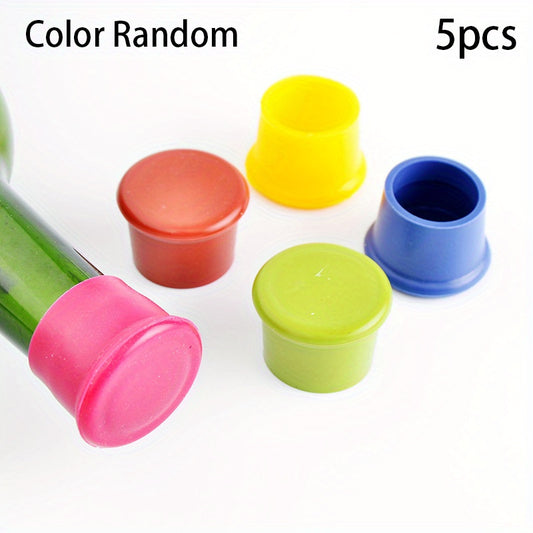 10pcs Silicone Bottle Caps Reusable Wine Stoppers Kitchen Accessory