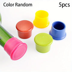 10pcs Silicone Bottle Caps Reusable Wine Stoppers Kitchen Accessory