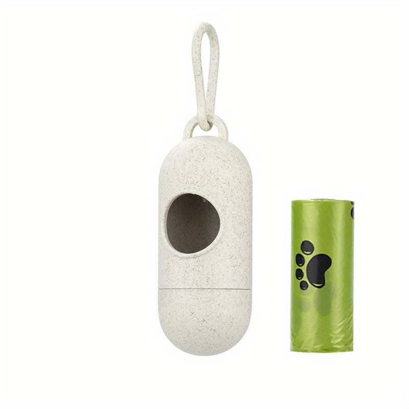 Portable Pet Waste Bag Dispenser with Pet Garbage for Outdoor Walking