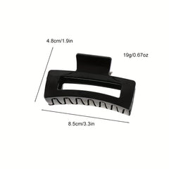 3pcs Rectangle Hair Claw Clip Non Slip Strong Hold Grip Hair Jaw Clip
