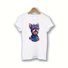 1pc Cartoon Dog Heat Transfer Sticker for DIY Clothes & T-Shirts