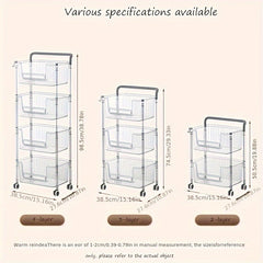 Portable Spice Cart Storage Rack Space Saving Organizer
