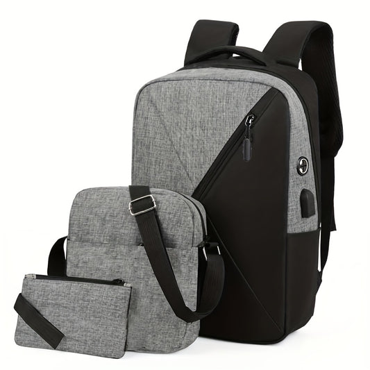 Men's Outdoor Sports Travel Backpack Set