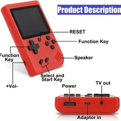 Retro Portable Handheld 8 Bit Game Player