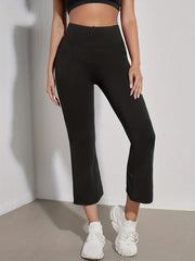 3 Pcs Set Straight Micro Flared Yoga Pants Casual Comfortable Sports Pants