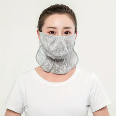 Lace Breathable Mask Thin Sun Protection Neck Mask Outdoor Cycling