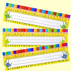 Student Pencil Pattern Name Tags 60 Pcs Classroom Desk Name Stickers