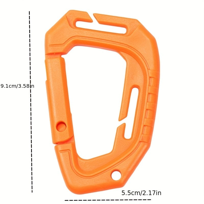 D-Shaped Carabiner Keyring for Backpacking