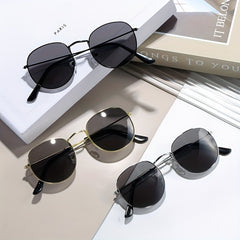 Round Frame UV Protection Sunglasses For Men