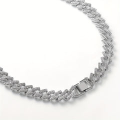 Miami Hip Hop Men's Iced Cuban Necklace Punk