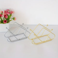 Nordic Vertical Iron Paper Towel Rack Stylish Desktop Paper Towel Holder