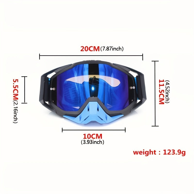 Windproof Motorcycle Riding Goggles UV Protection Outdoor Sports Glasses