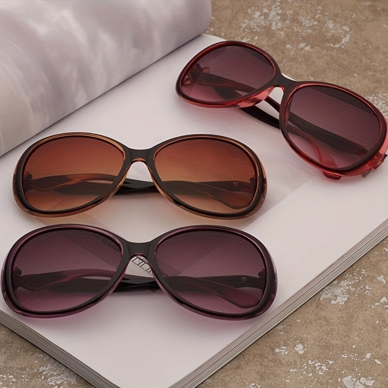 Oversized Cat Eye Sunglasses Gradient Lens UV400