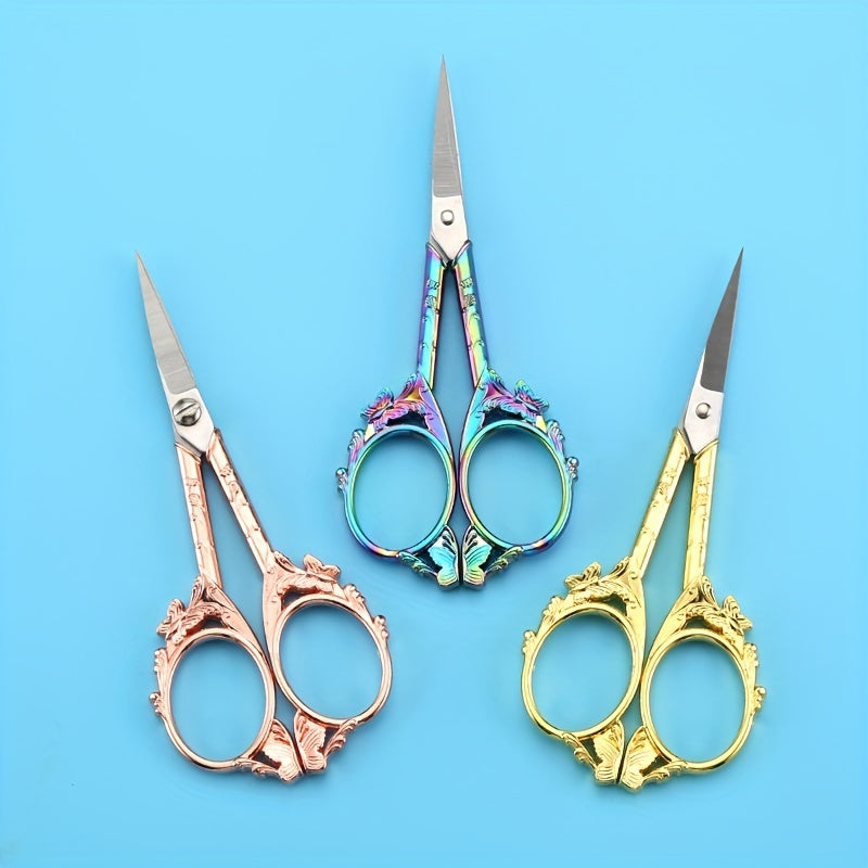 Retro Small Butterfly Scissors Stainless Steel Tea Ceremony Cross Stitching