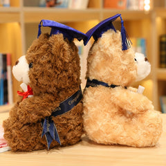 Graduation Bear Doll 9.1in Two Colors Halloween Thanksgiving Christmas Gift