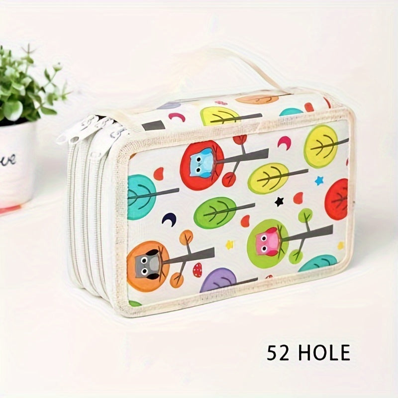 Large Pencil Case with 32 Bore Hole for Pens Pencils Brushes