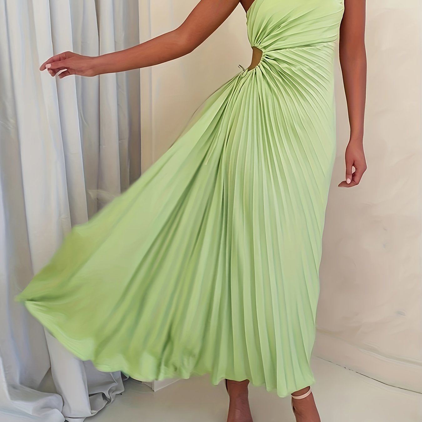  One Shoulder Maxi Formal Dress