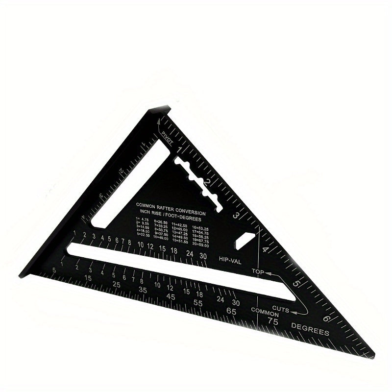 Aluminium Triangle Ruler 17 78 Cm Carpenter Set Square Angle Woodworking Tools