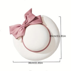 French Style Embossed Top Hat Bow Decor Banquet