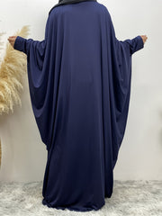  Casual Abaya Dress Women's Plus Solid Long Sleeve Maxi Dress