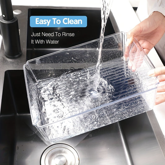 6pcs Refrigerator Storage Box Transparent PET Storage Box