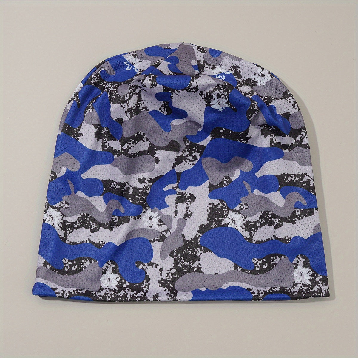 Summer Ice Silk Breathable Mesh Stacking Hat Mens Camouflage Thin Turban Hat