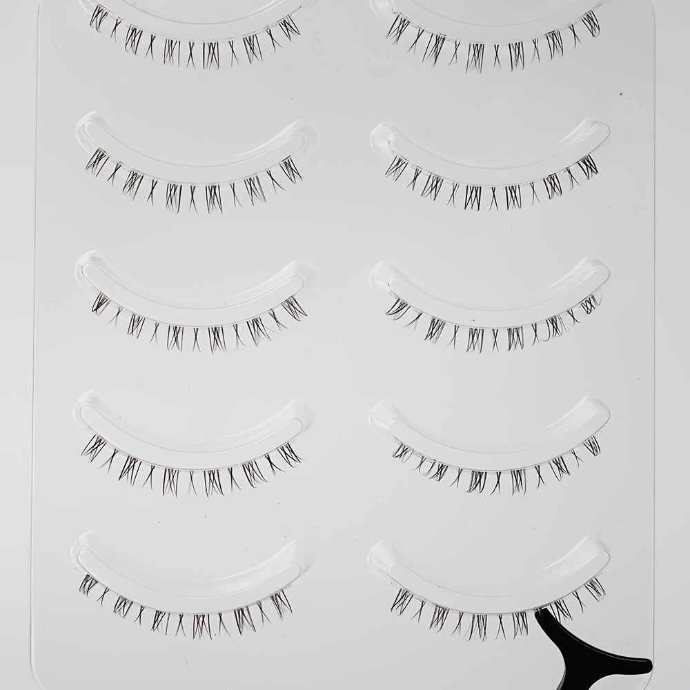 Palm Lashes Bottom Lashes 5 Pairs Pack Natural Wispy Lashes