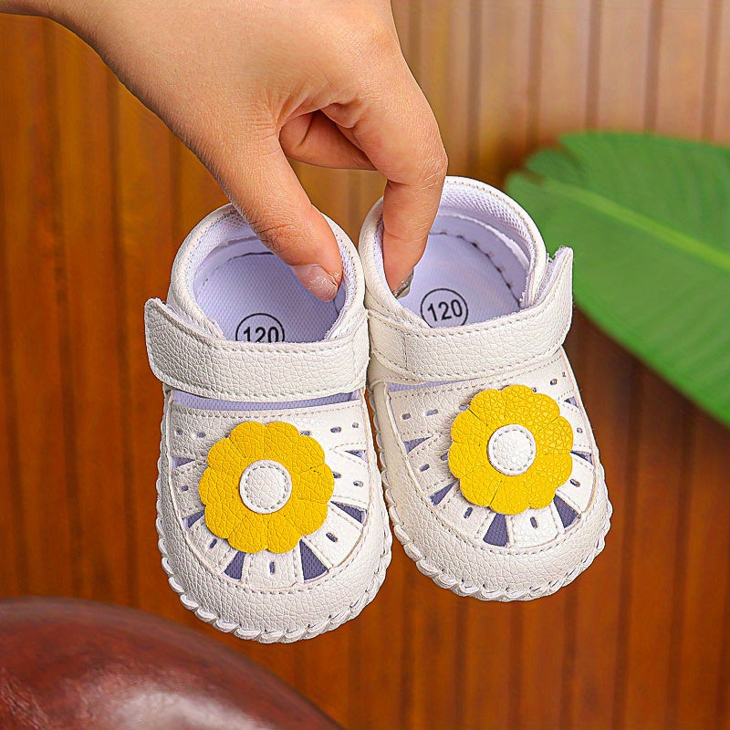 Princess Shoes for Summer Babies 0-12 Months Soft Sole Non slip & Breathable