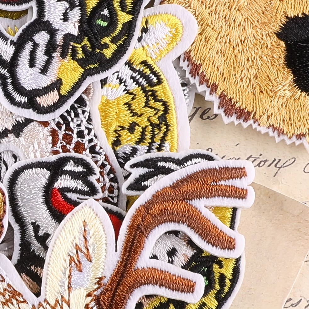 13pcs Animal Embroidery DIY Patch Decorative Accessories For Clothes Backpack