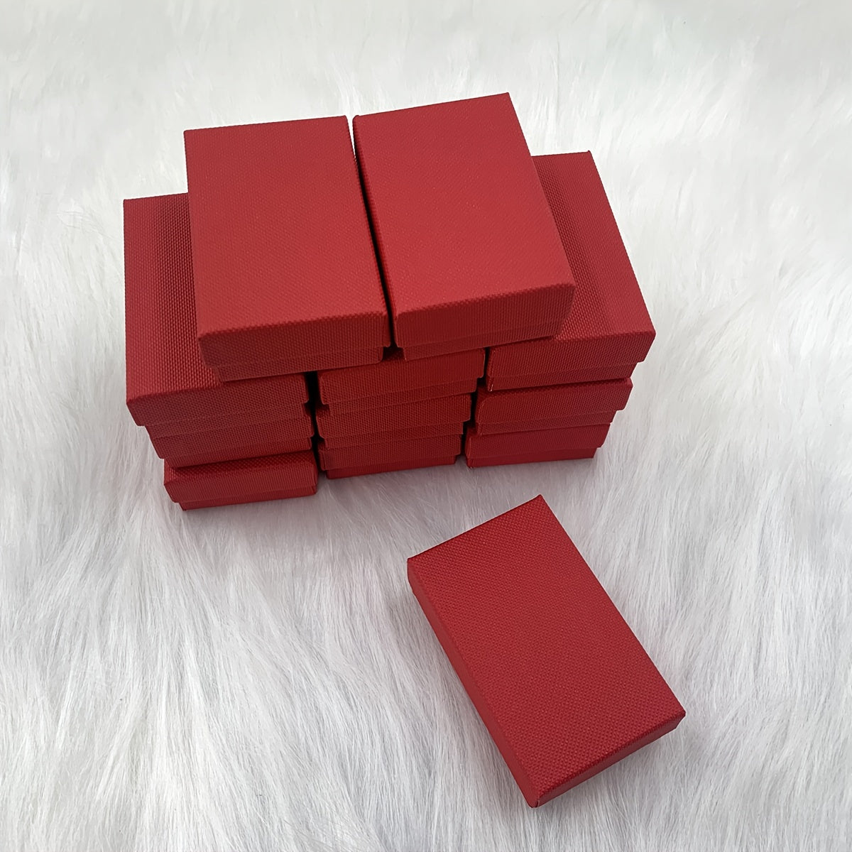 12pcs Ring Set Box Earrings Ear Stud Packaging Box Jewelry Accessories Box
