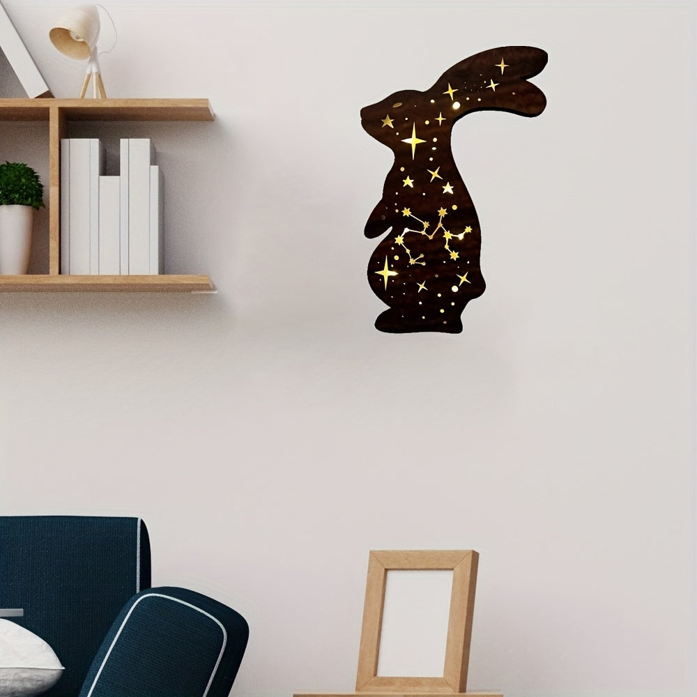 LED Wooden Wall Stickers Pendant Nightlight