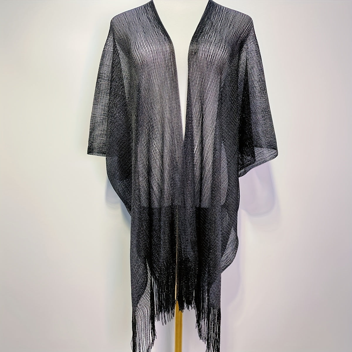 Glitter Fringe Trim Scarf Shawl Wrap Head Wrap Gift For Mom