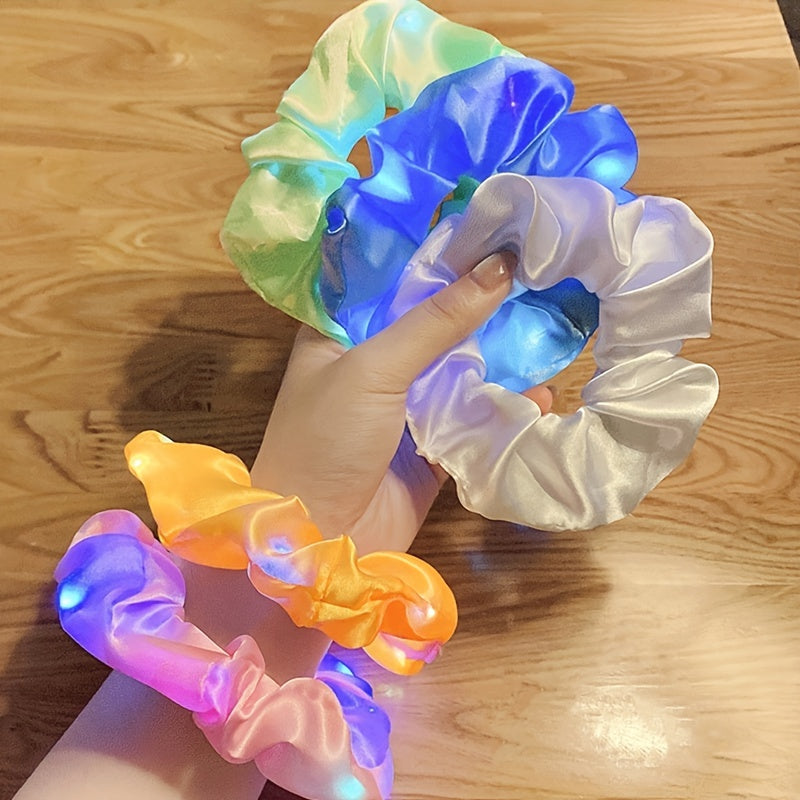 6pcs Elastic Ponytail Holders Vibrant Hair Bands for Women