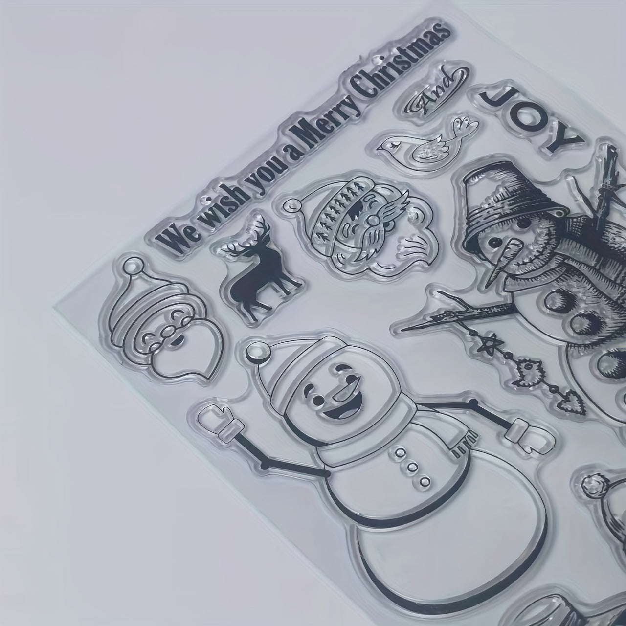 Christmas Series Transparent Stamp Party Supplies