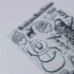 Christmas Series Transparent Stamp Party Supplies