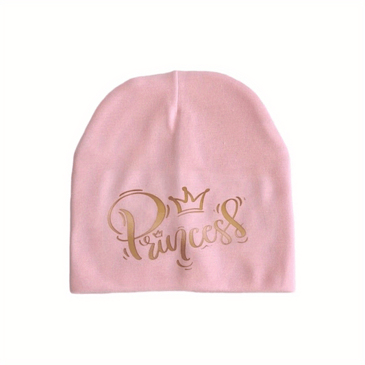 Princess Beanie Cap for Baby Girls Soft & Breathable Hat