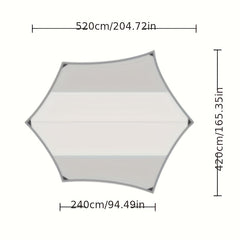 Ultralight Sun Shelter Canopy for Camping