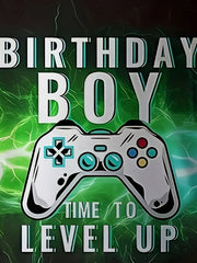 BIRTHDAY BOY Gamepad Print Boy's Casual Tee Short Sleeve Crew Neck T shirt