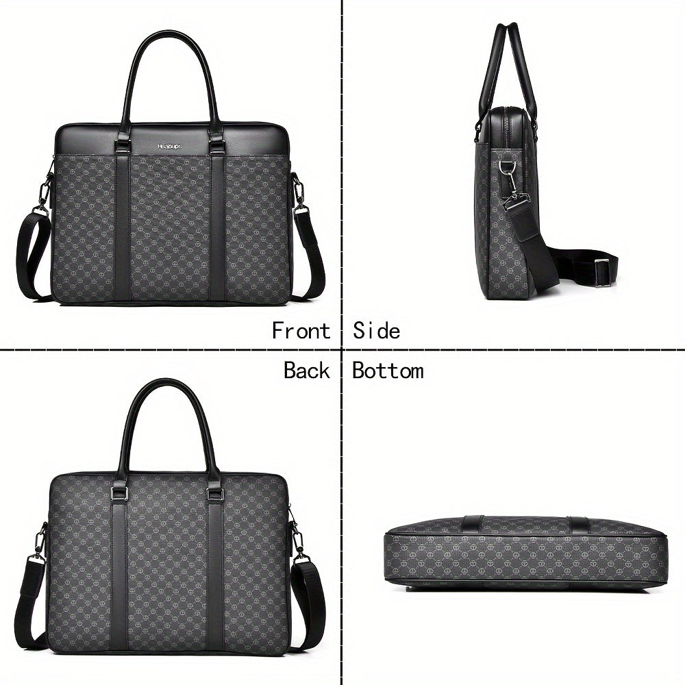 Men's Solid Business Style Document Bag Lightweight Handbag