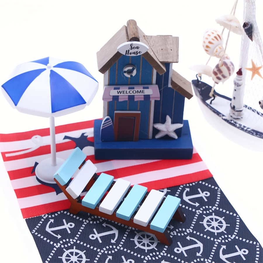 Dollhouse Mini Ocean Castle Floor Decoration Carpet Model Ornament