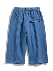Girl's Summer Loose Thin Casual Jeans Pants