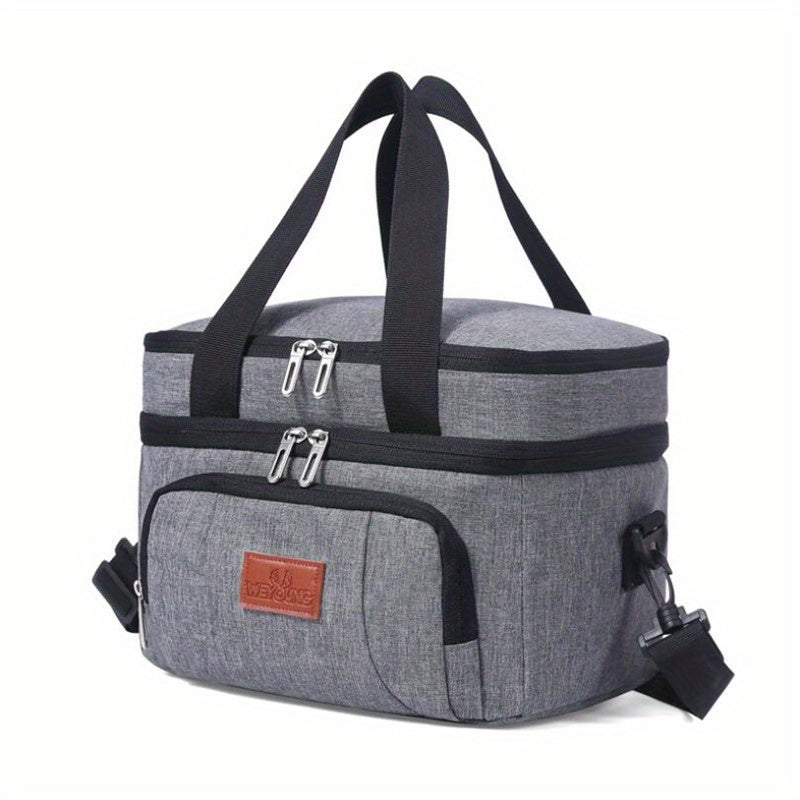 Portable Double Layer Insulated Bag For School Home Office