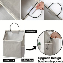 Double Sided Hanging Storage Bag Organizer for Bedroom Bathroom