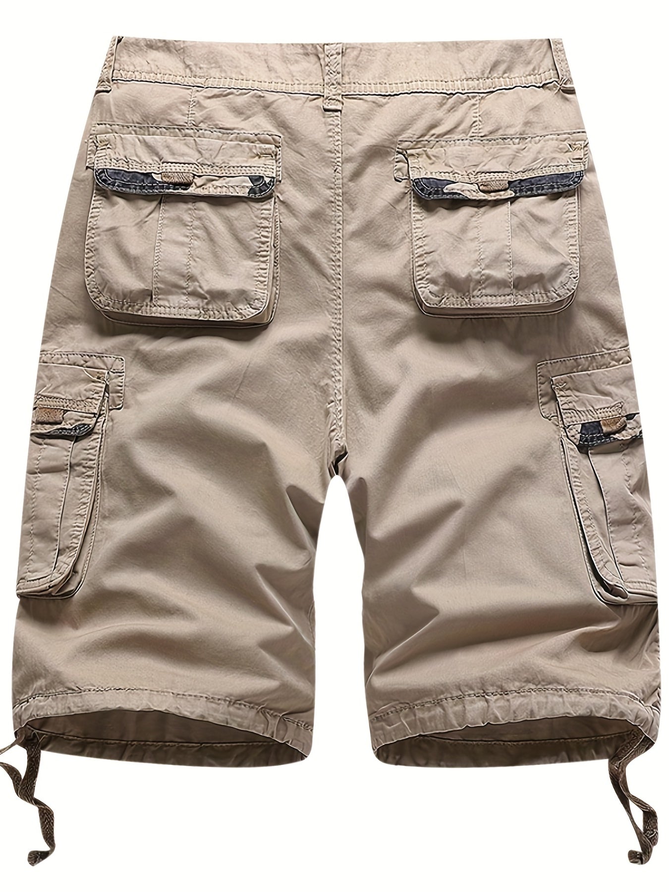 Men's Cargo Cotton Shorts with Pockets for Summer