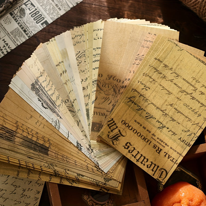 60pcs Ancient Rhyme Series Retro Literary Non-adhesive Paper Pack