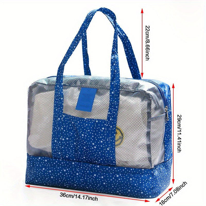 Waterproof Beach Bag Dry Wet Tote for Swimming & Traveling