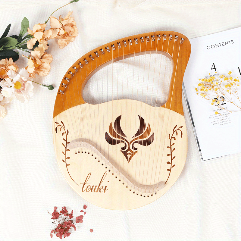 24 String Harp Lyre Small Portable Musical Instrument Easy To Learn